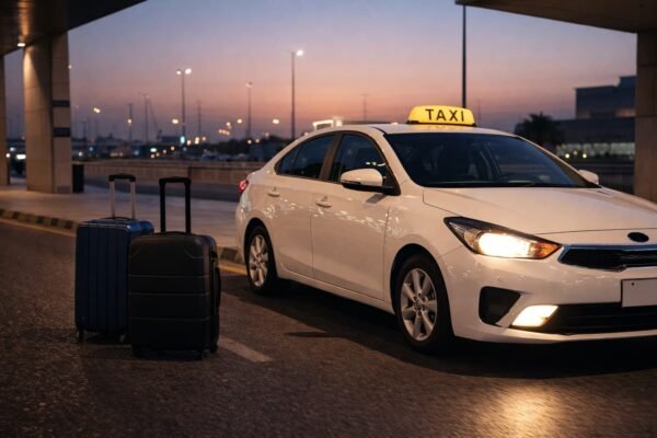 تاكسي الشامية بالكويت لتوصيل المطار مع حقائب سفر