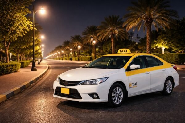 تاكسي في الفيحاء بالكويت ليلًا