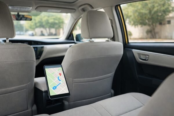 داخلية سيارة تاكسي نظيفة ومريحة في الكويت